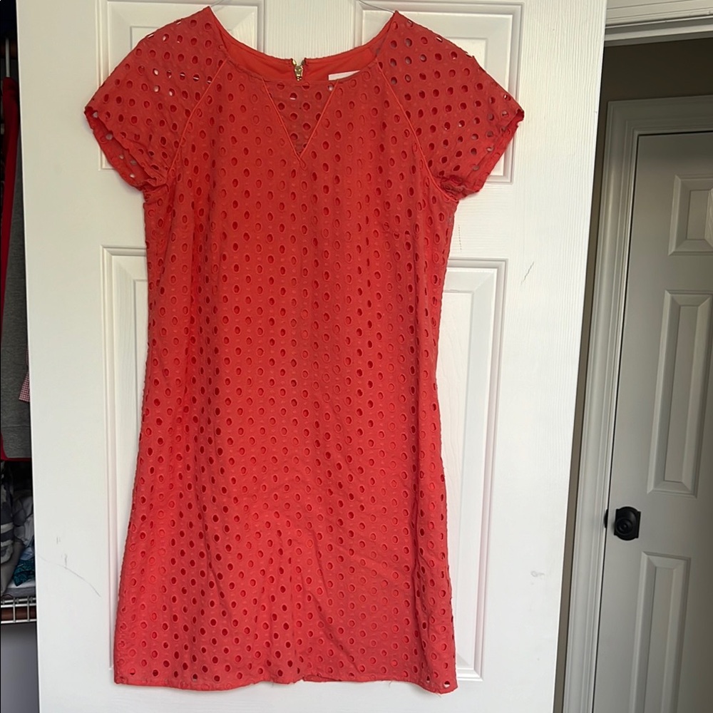 Pink Sheath Mini Dress with Crew Neck for Cocktail